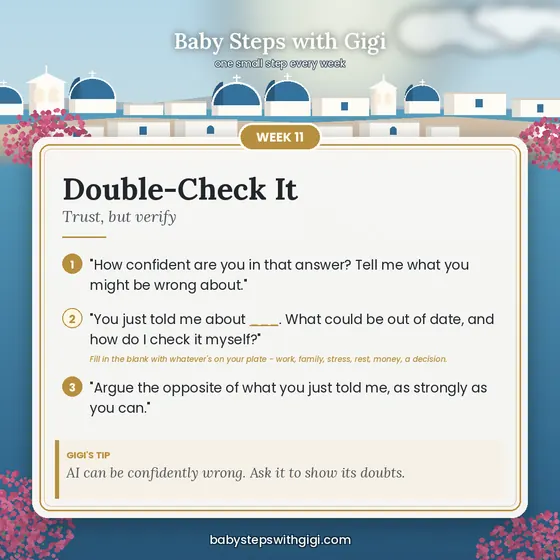 Week 11 prompt card: Double-Check It